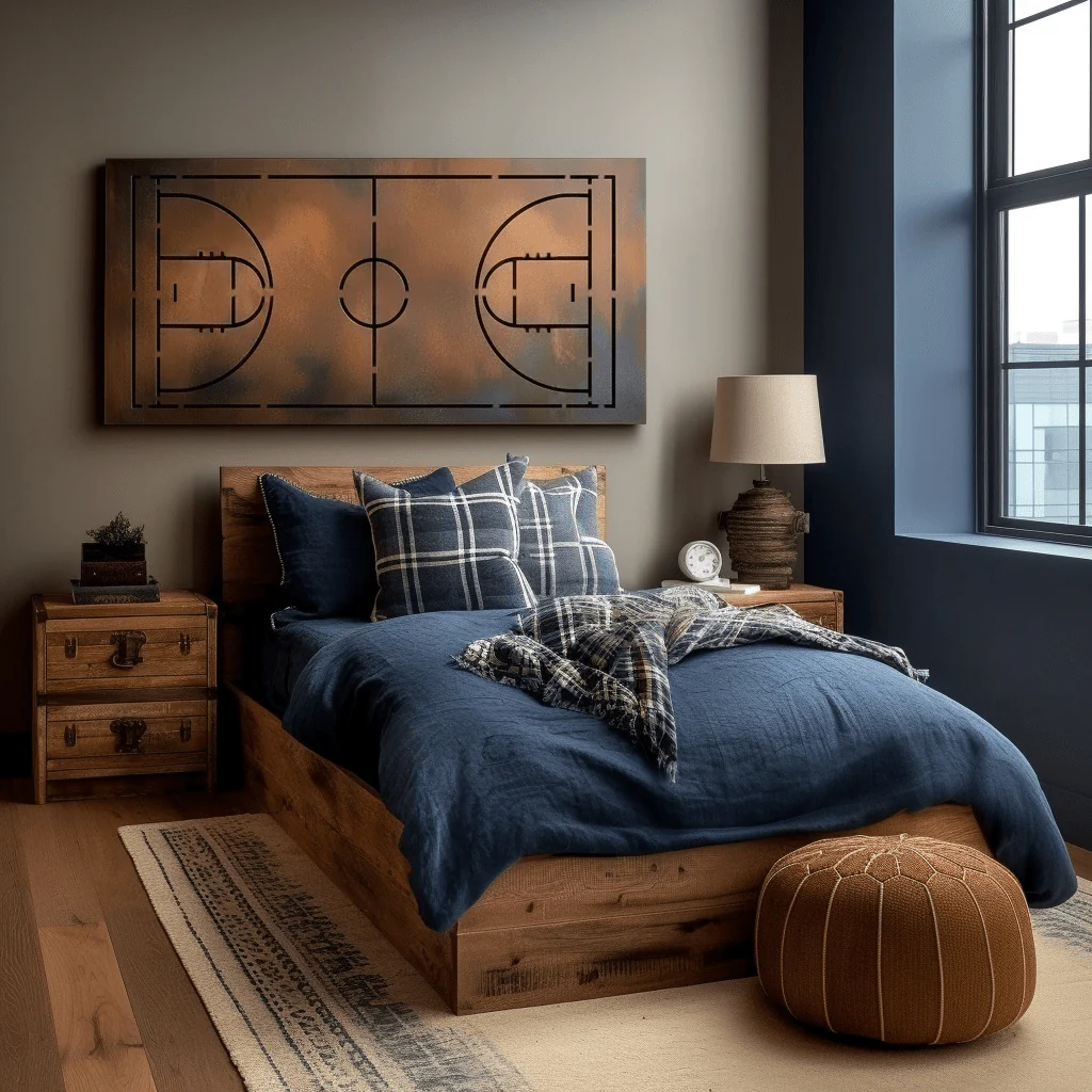 The Basketball Court - Metal Wall Art