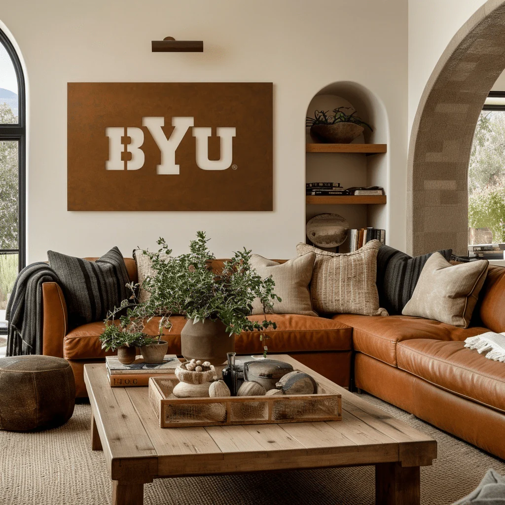 The BYU - Metal Wall Art - Landscape Umber - Image 3