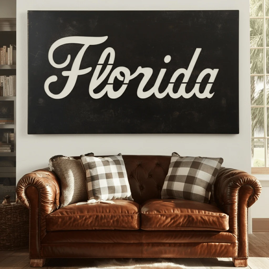 The Cursive Florida - Metal Wall Art - Landscape Forge - Image 3
