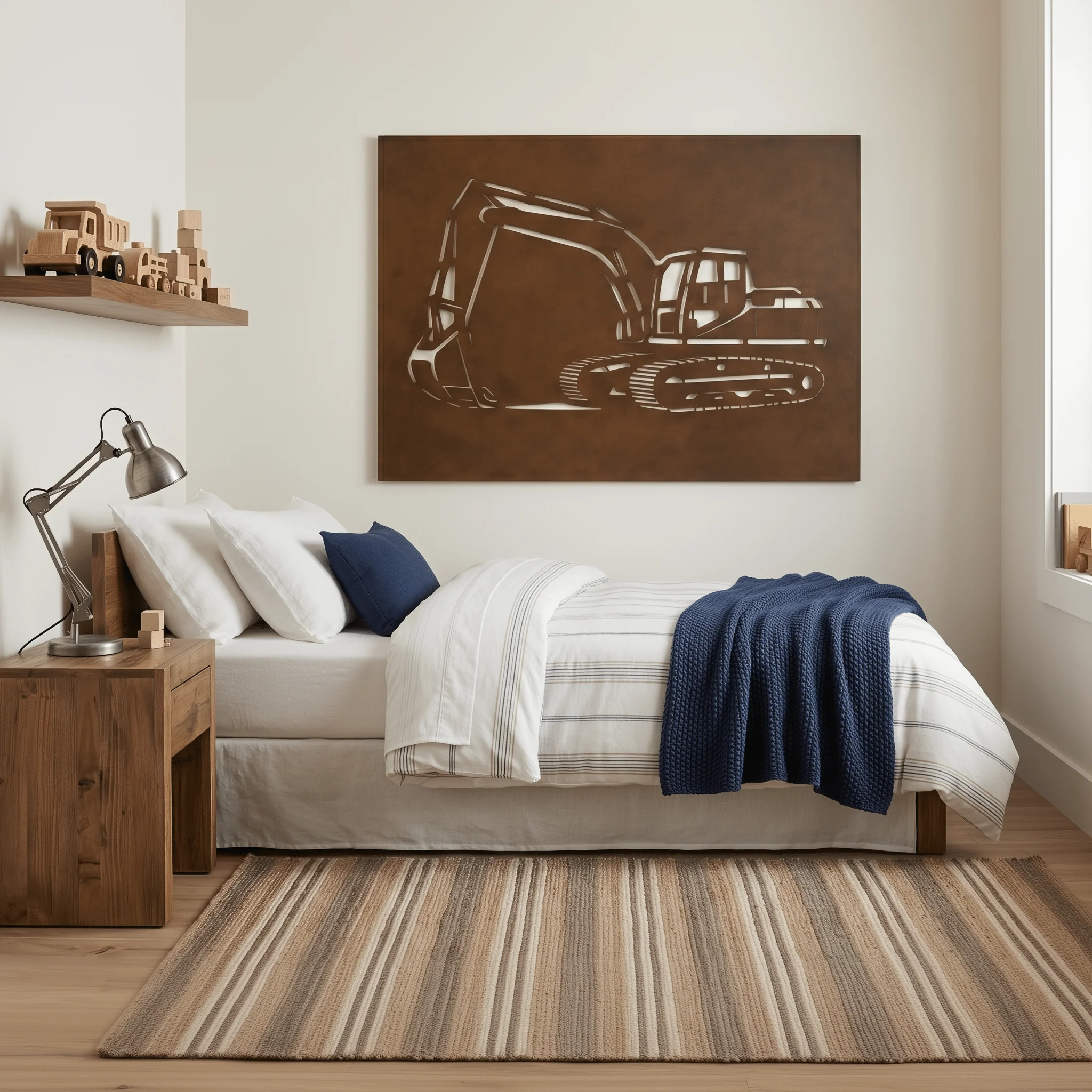 The Excavator - Metal Wall Art