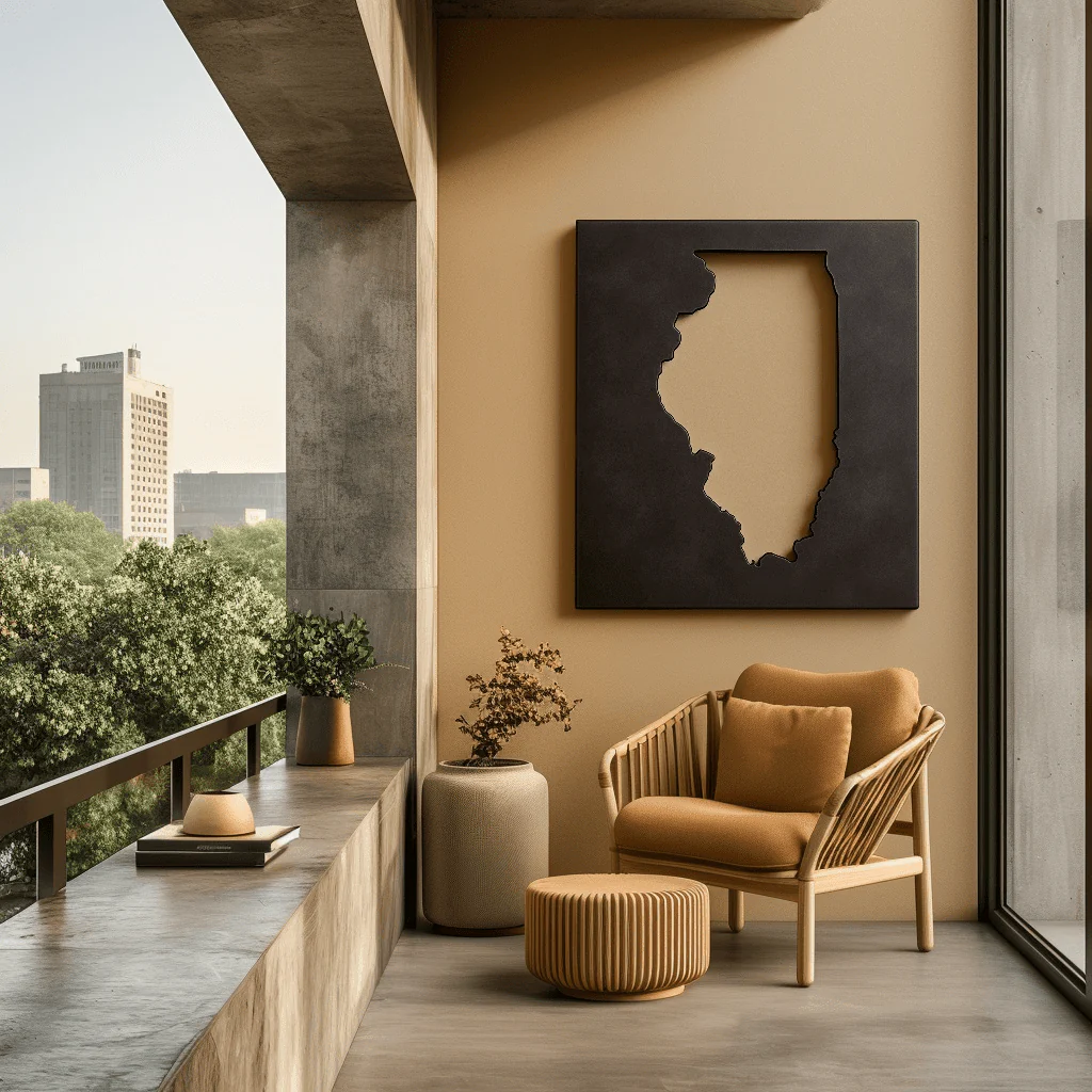 The Illinois - Metal Wall Art - Image 2