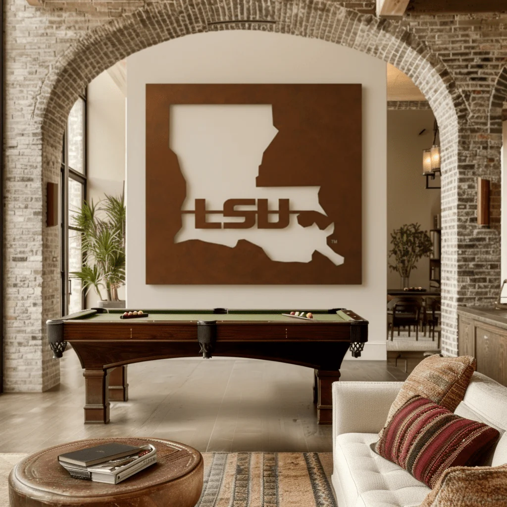 The Louisiana - Metal Wall Art - Square Umber - Image 3
