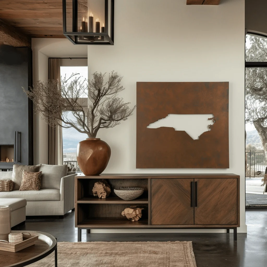 The North Carolina - Metal Wall Art