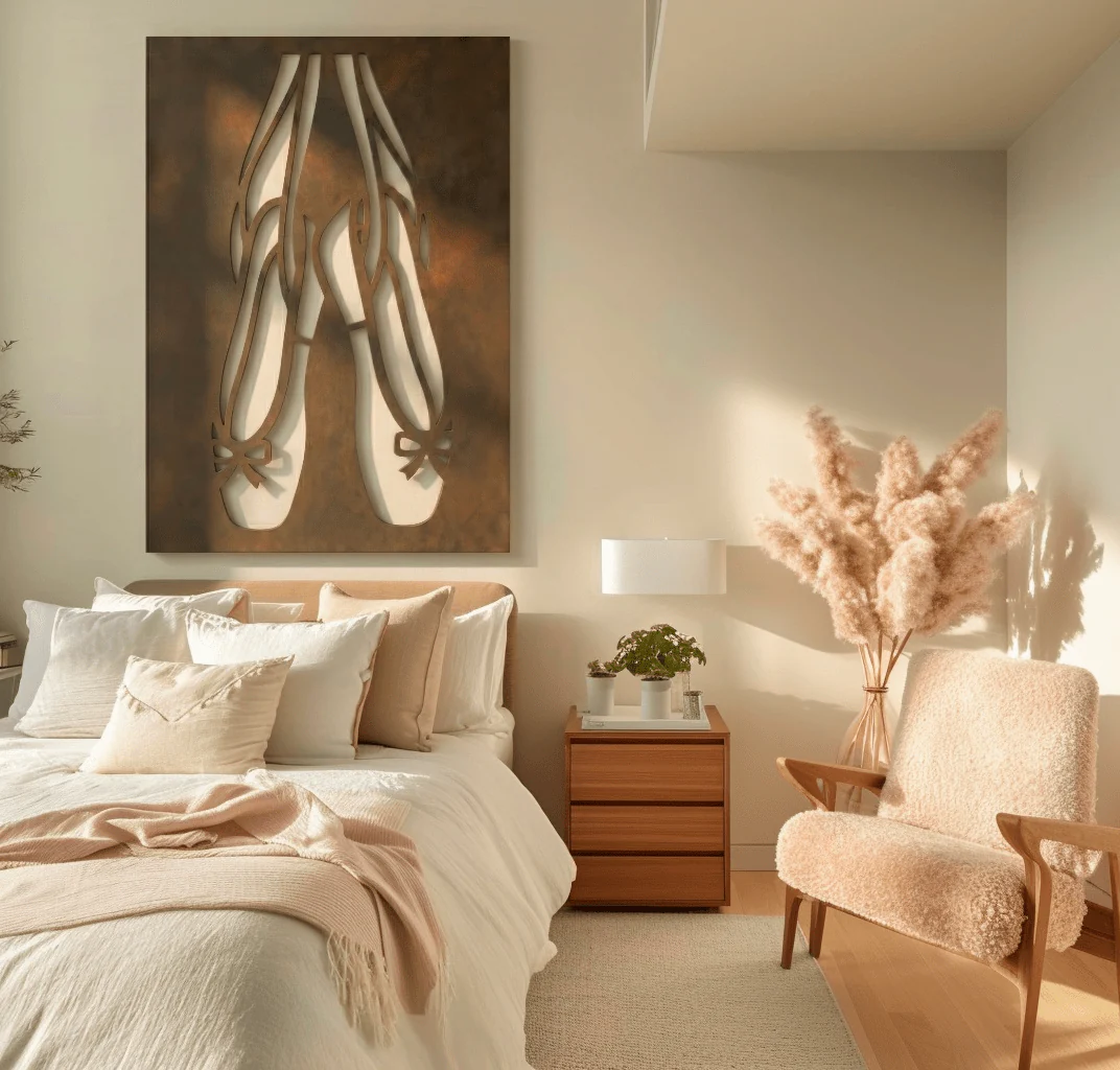 The Pointe Shoes - Metal Wall Art