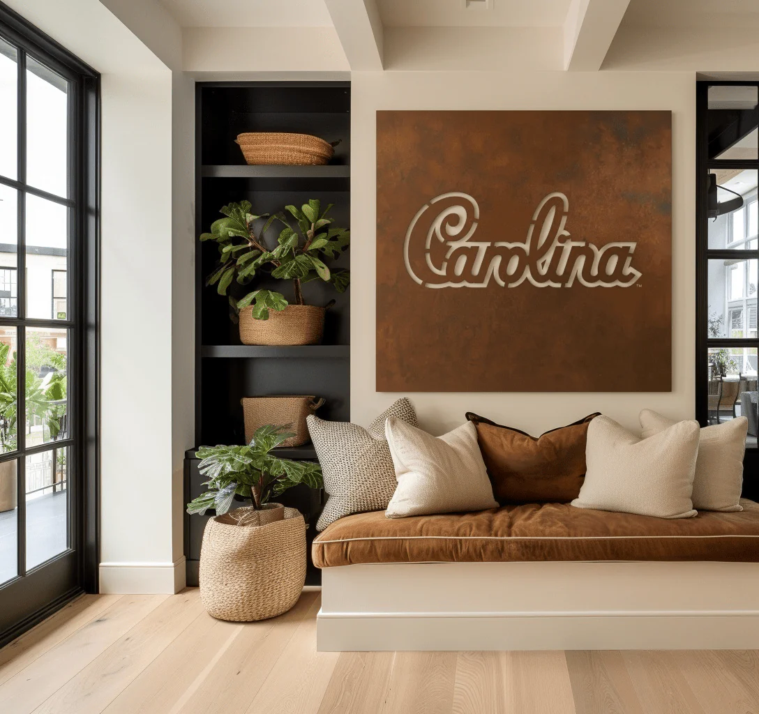 The South Carolina - Metal Wall Art - Square Umber - Image 3