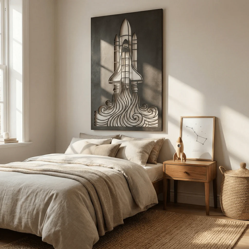 The Space Shuttle - Metal Wall Art