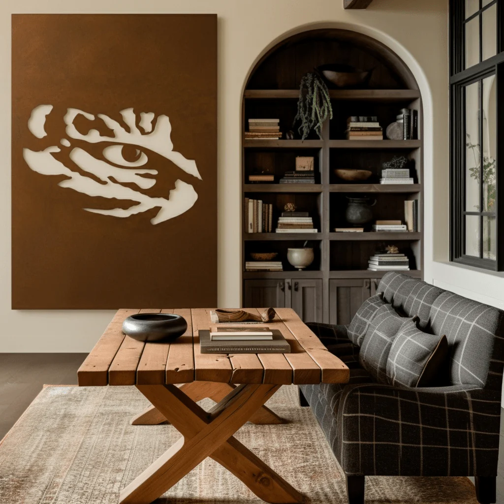 The Tiger Eye - Metal Wall Art - Portrait Umber - Image 2