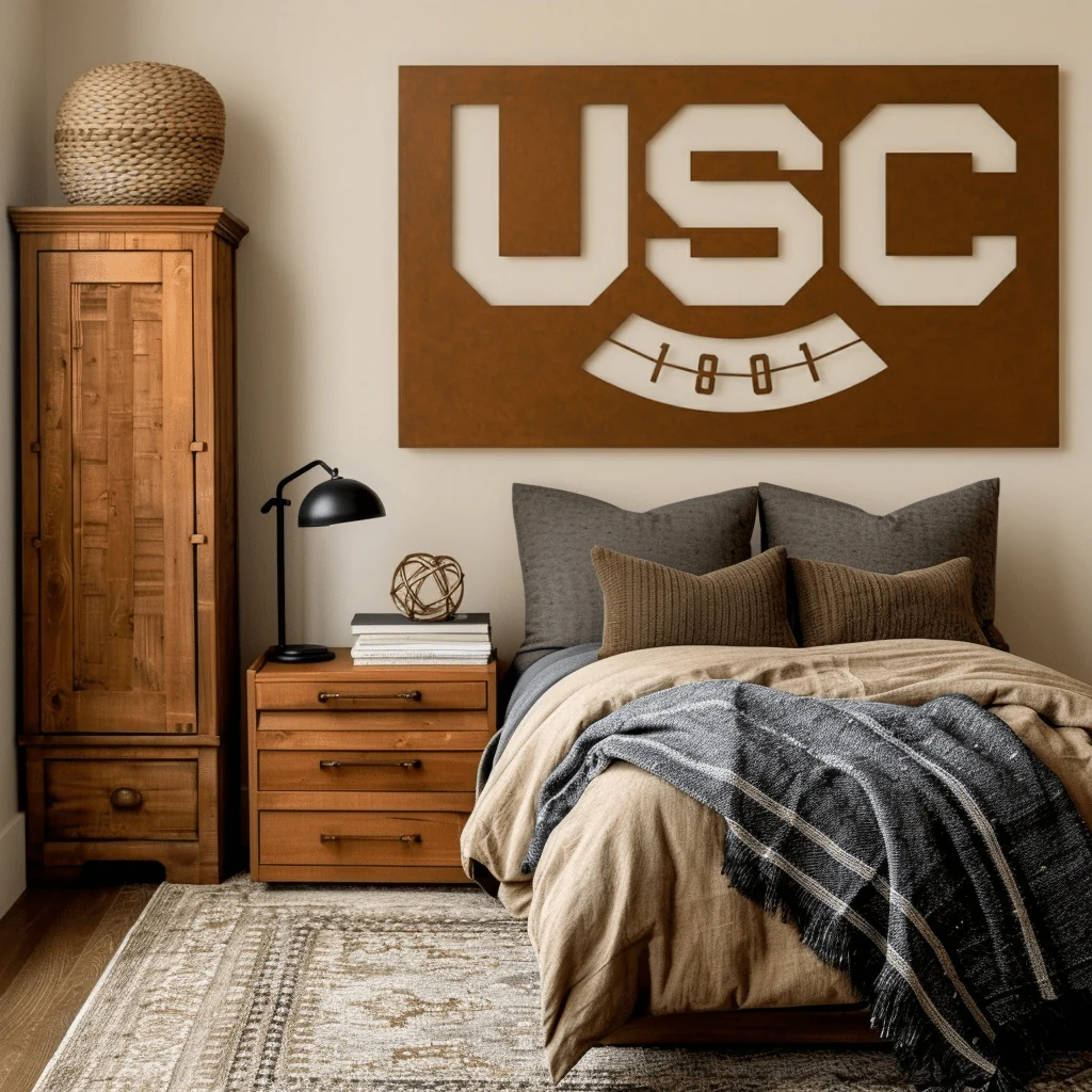 The USC - Metal Wall Art - Landscape Umber - Image 3